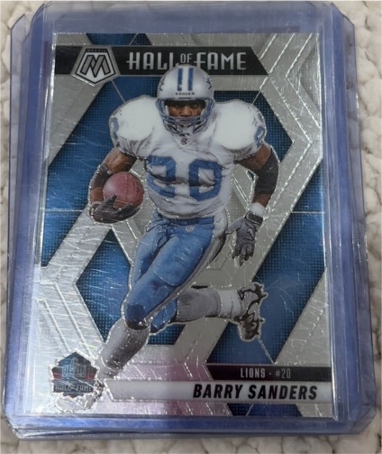 2025 Panini Mosaic Hall of Fame #HOF-20 Barry Sanders — front