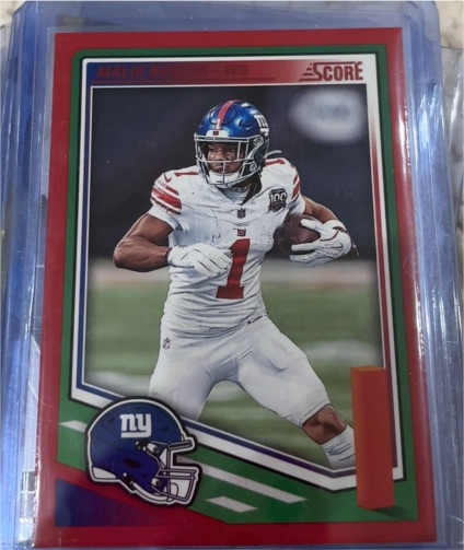 2025 Panini Score #105 Malik Nabers — front