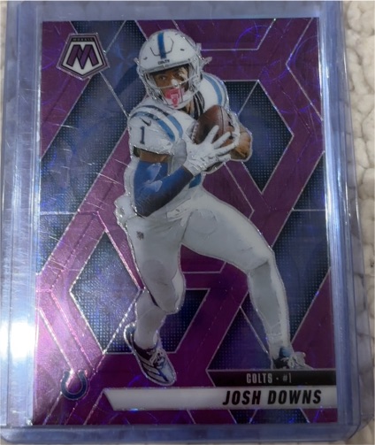 2025 Panini Mosaic #145 Josh Downs Scope Purple — front