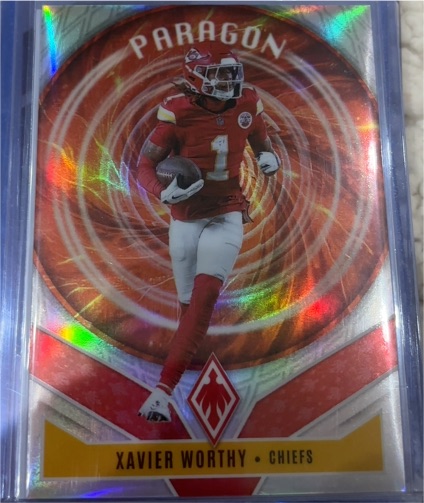 2025 Panini Phoenix #11 Xavier Worthy Paragon — front