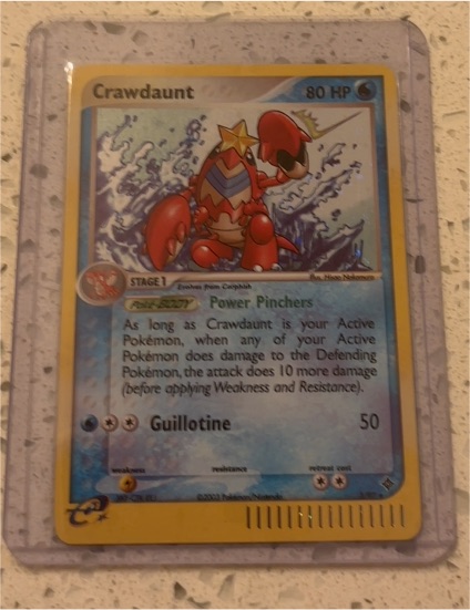 2003 Pokemon EX Dragon #3 Crawdaunt — front