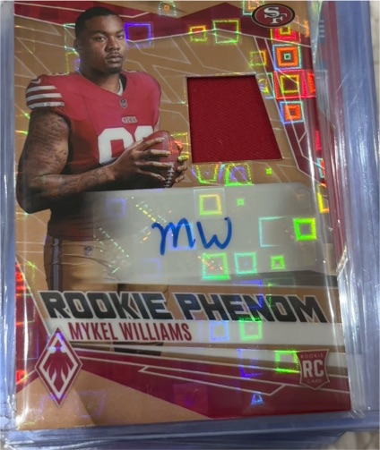2025 Panini Phoenix #RPJ-MWS Mykel Williams Rookie Phenom — front