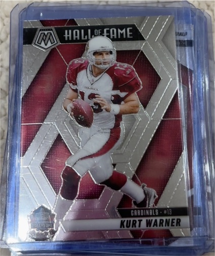 2025 Panini Mosaic Football Hall of Fame #13 Kurt Warner — front