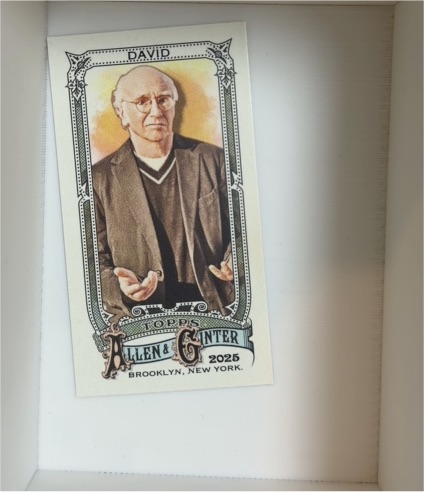 2025 Topps Allen & Ginter #184 Larry David Mini — front