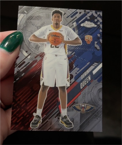 2025-26 Topps Chrome #GT-25 Derik Queen Go Time Rookie Card — front