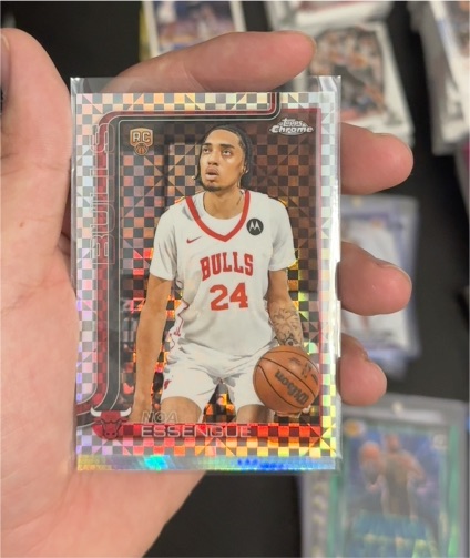 2025-26 Topps Chrome #262 Noa Essengue RC Chicago Bulls — front