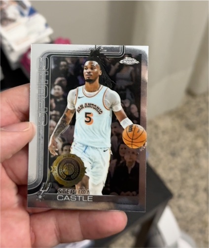 2025-26 Topps Chrome #228 Stephon Castle — front