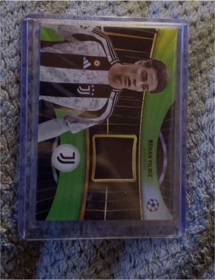 2024-25 Topps UEFA Club Competitions Superstar Relics Kenan Yildiz — front
