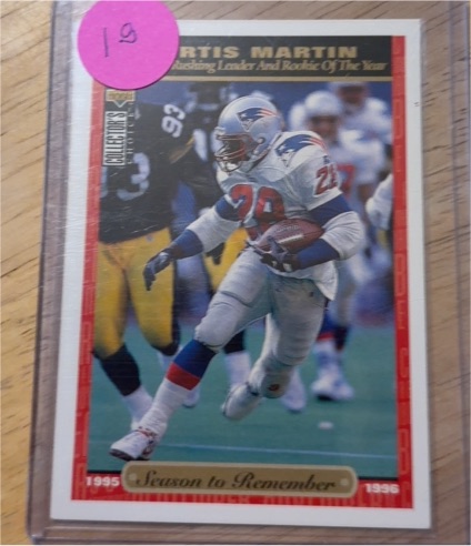 1996 Upper Deck Collector's Choice #66 Curtis Martin Season to Remember — front