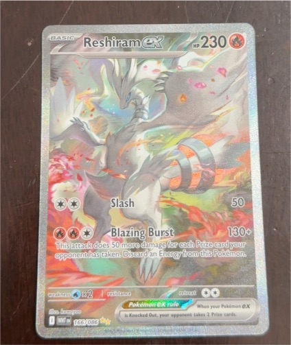 2025 Pokémon TCG #166 Reshiram ex White Flare — front