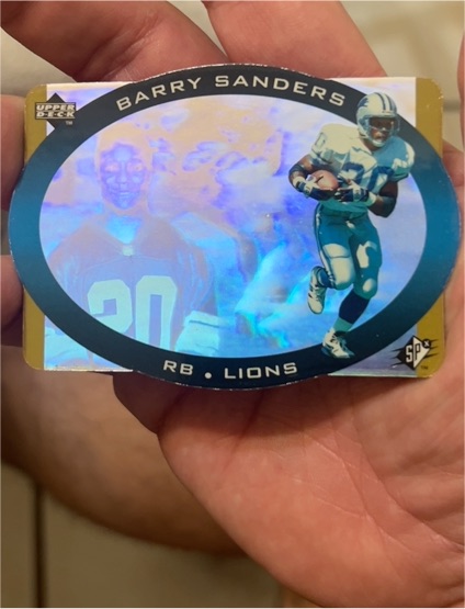 1996 Upper Deck SPx #16 Barry Sanders — front