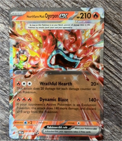 2023 Pokémon SV06: Twilight Masquerade #040 Hearthflame Mask Ogerpon ex — front