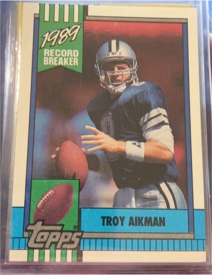 1990 Topps #3 Troy Aikman — front