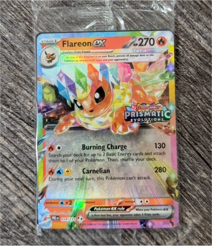 2025 Pokémon TCG Prismatic Evolutions #014 Flareon ex — front