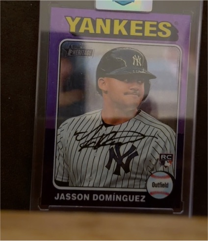 2024 Topps Heritage #399 Jasson Domínguez — front