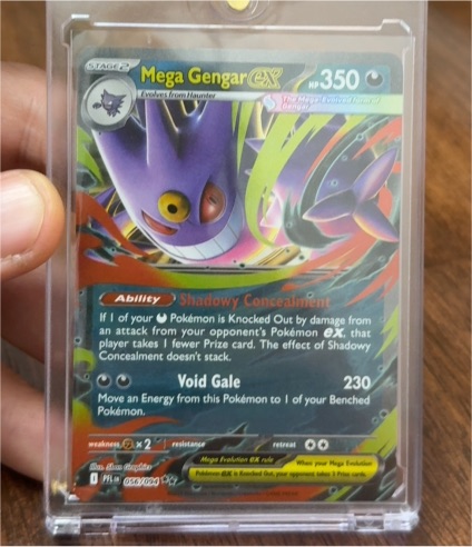 2025 Pokemon TCG #056 Mega Gengar EX Phantasmal Flames — front