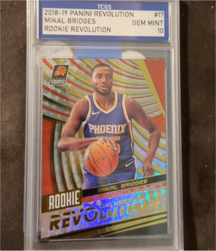 2018-19 Panini Revolution #17 Mikal Bridges Rookie Revolution — front
