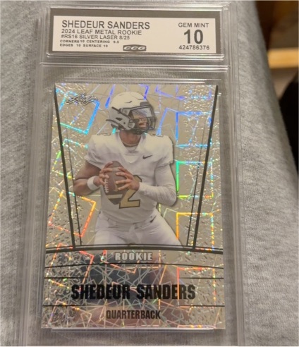 2024 Leaf Metal #RS16 Shedeur Sanders — front