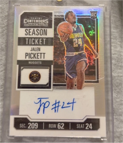 2023-24 Panini Contenders #134 Jalen Pickett Season Ticket — front
