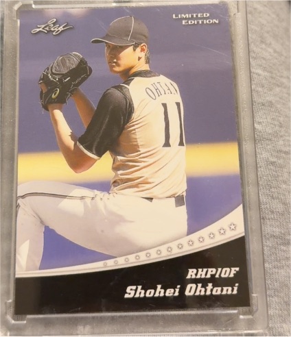 2018 Leaf Limited Edition #LE-01 Shohei Ohtani — front