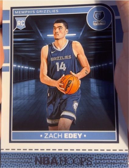 2024-25 Panini NBA Hoops #239 Zach Edey — front