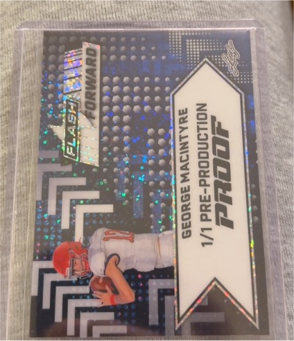 2024 Leaf Flash Forward #George MacIntyre 1/1 Pre-Production Proof — front