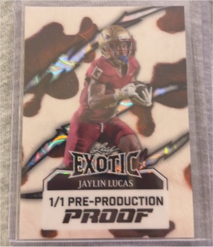 2025 Leaf Metal Exotic #Jaylin Lucas — front