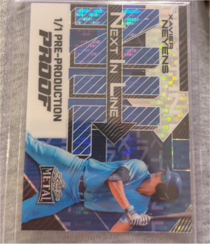 2025 Leaf Metal #1/1 Xavier Neyens — front
