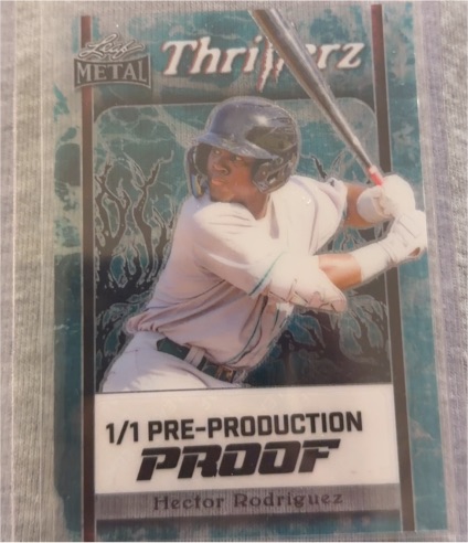 2024 Leaf Metal #1/1 Pre-Production Proof Hector Rodriguez — front