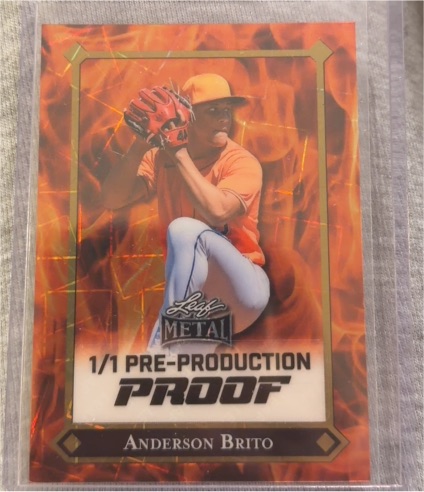 2025 Leaf Metal #1/1 Anderson Brito — front