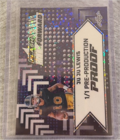 2024 Leaf Metal Flash Forward #Ju Ju Lewis 1/1 Pre-Production Proof — front