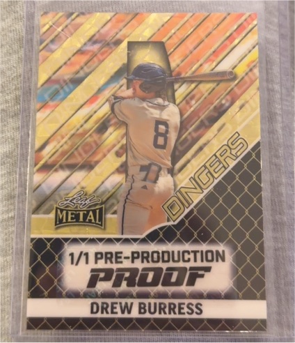 2024 Leaf Metal #1/1 Drew Burress — front