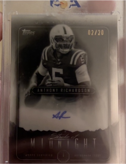 2024 Topps Midnight Stroke of Midnight # Anthony Richardson — front
