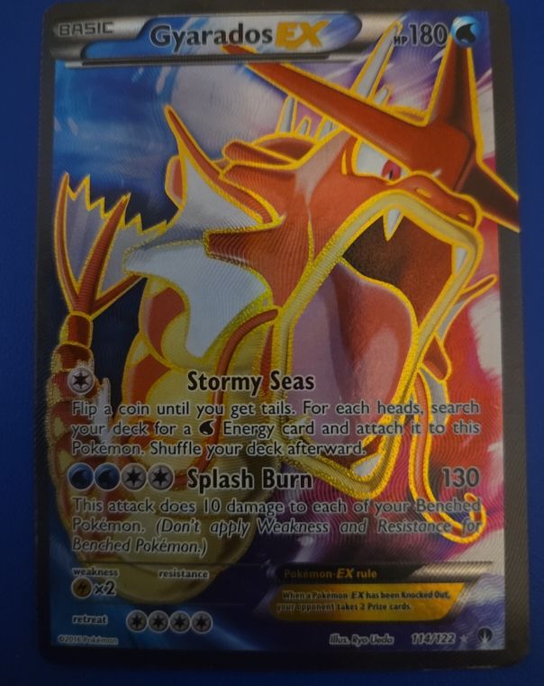 2016 Pokemon XY BREAKpoint #114 Gyarados EX — front