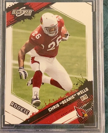 2009 Score #323 Chris "Beanie" Wells — front