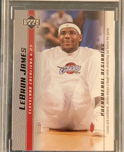 2003-04 Upper Deck Phenomenal Beginning #4 LeBron James — front
