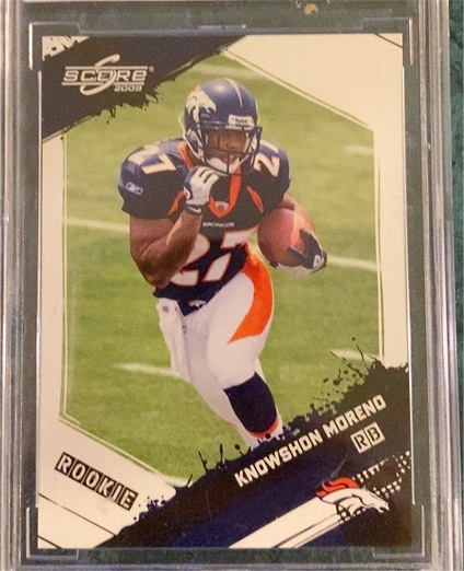 2009 Score #364 Knowshon Moreno Rookie — front