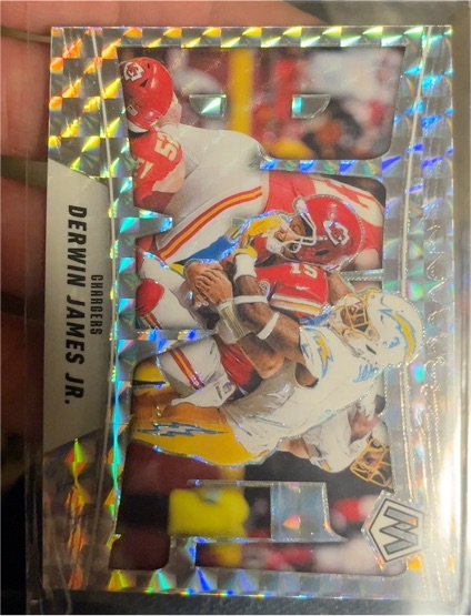 2025 Panini Mosaic #4 Derwin James Jr Mosaic Bang — front