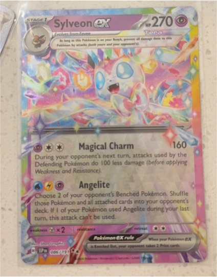 2024 Pokémon SV08: Surging Sparks #086 Sylveon ex — front