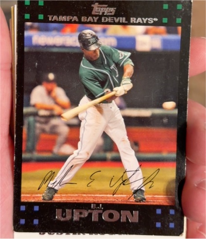 2007 Topps #185 B.J. Upton — front