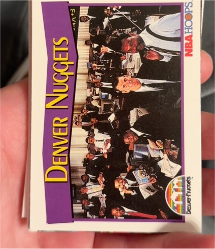 1991-92 NBA Hoops #280 Denver Nuggets — front
