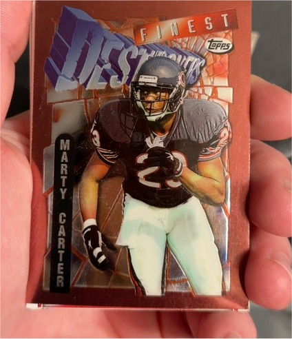 1996 Topps Finest #FINEST DESTRUCTION Marty Carter — front