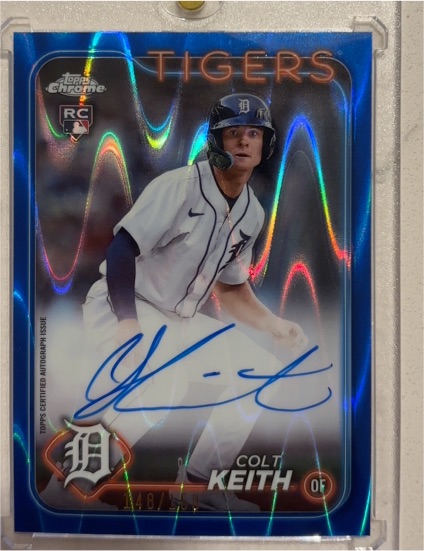 2024 Topps Chrome #RA-CKE Colt Keith Rookie Autographs — front