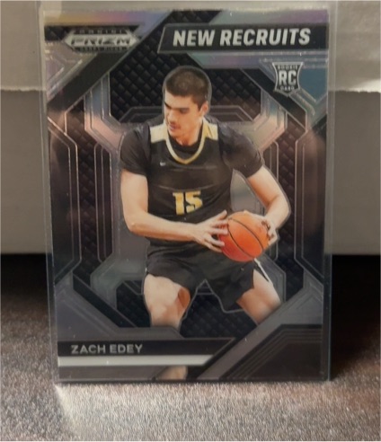 2024 Panini Prizm Draft Picks #25 Zach Edey New Recruits — front