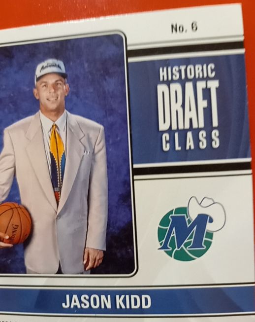 2022-23 Panini Contenders Historic Draft Class #6 Jason Kidd — front