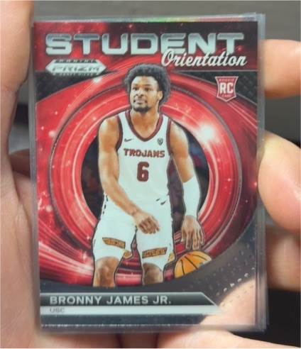 2024 Panini Prizm Draft Picks #12 Bronny James Jr. Student Orientation — front