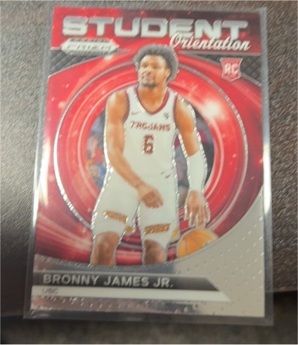 2024 Panini Prizm Draft Picks #12 Bronny James Jr. Student Orientation — front