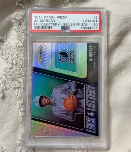 2019 Panini Prizm #2 Ja Morant Luck of the Lottery Silver Prizm — front