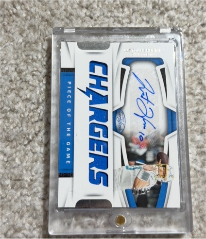 2025 Panini Certified Piece of the Game #/15 Ladd McConkey — front