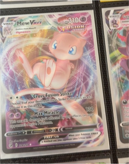 2022 Pokémon TCG Fusion Strike #114 Mew VMAX — front